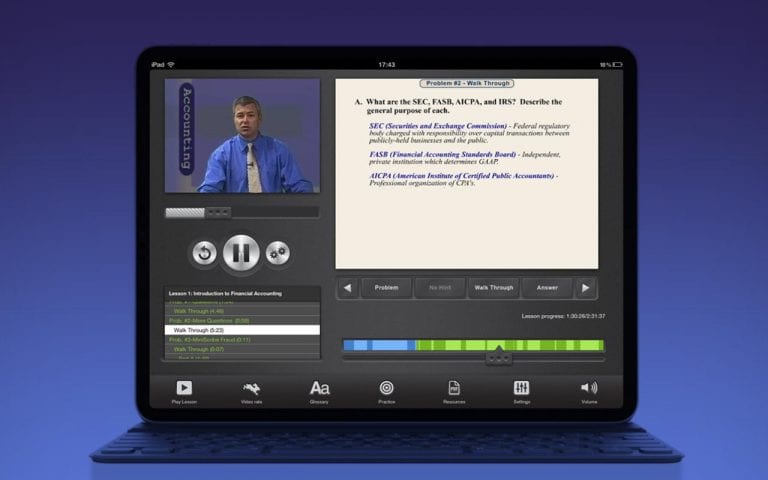 Accounting e-Learning iPad