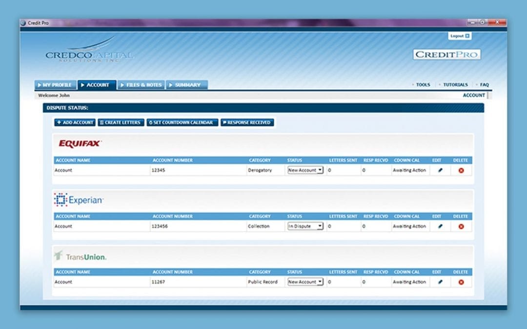 Credit Repair Application