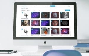 Responsive healthcare web application dashboard for medical imaging professionals using React and AWS