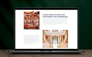 Modern real estate landing page design optimized for local property marketing with Facebook Ads