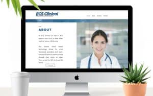 Responsive healthcare web dashboard for ECS Clinical using React and AWS technologies