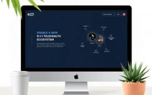 MD Ally healthcare app interface showing React and Ruby on Rails features integration