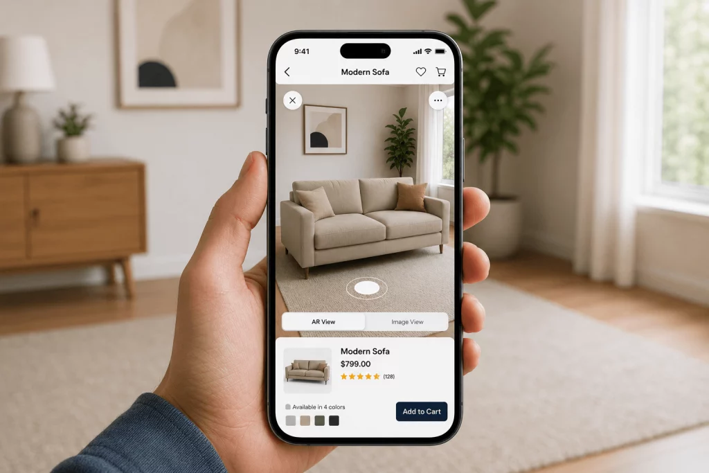 ecommerce mobile app development features