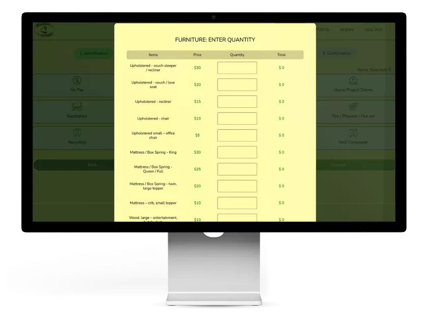 Responsive web interface for Wachusett Earthday NGO featuring custom API integration