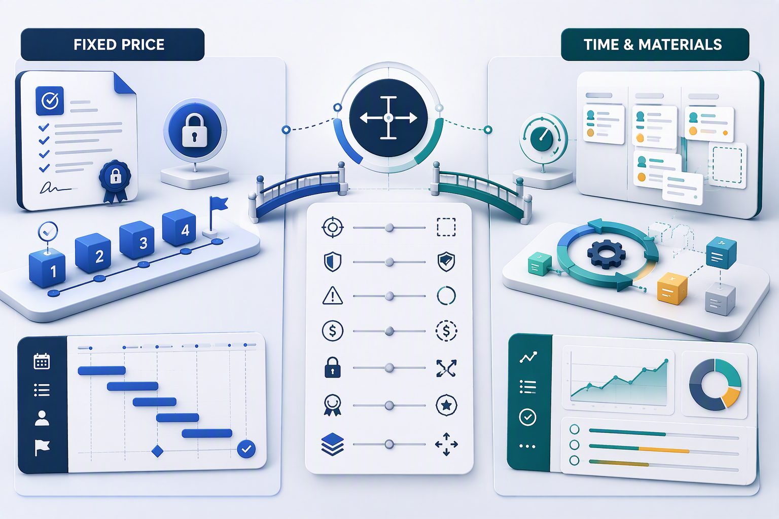 Strategic project management and flexible pricing models.