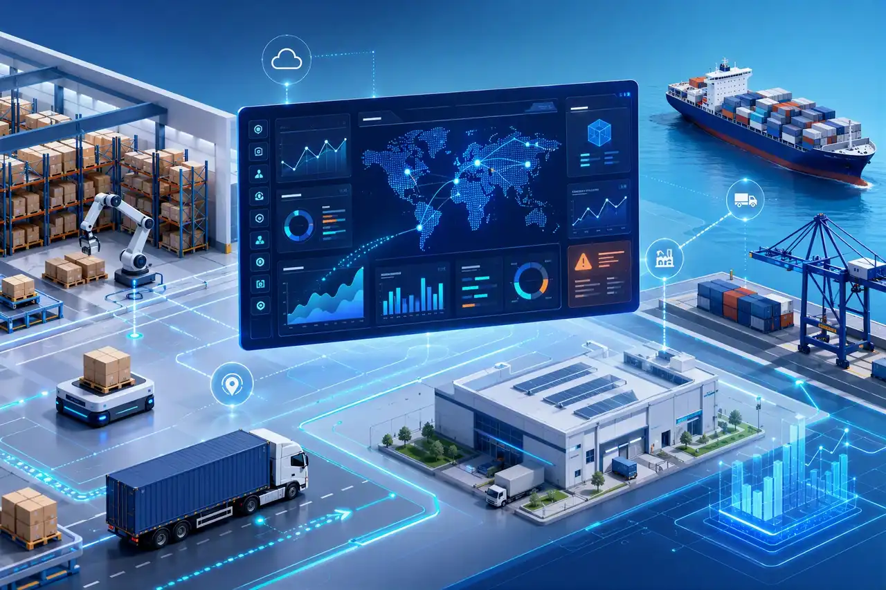 Digital supply chain optimization with advanced logistics and analytics.